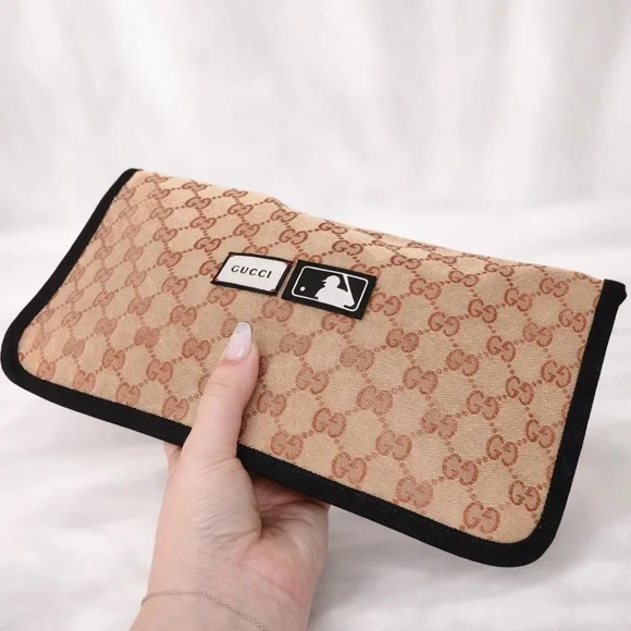 Authentic Gucci x MLB Limited Edition Supreme Monogram Canvas Clutch / Pouch. - Picture 4 of 11